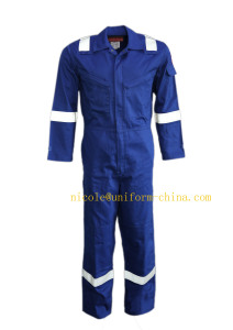 Nfpa 70e HRC 2 88%Cotton 12% Nylon Navy Blue Fr Unlined Coverall Clothing